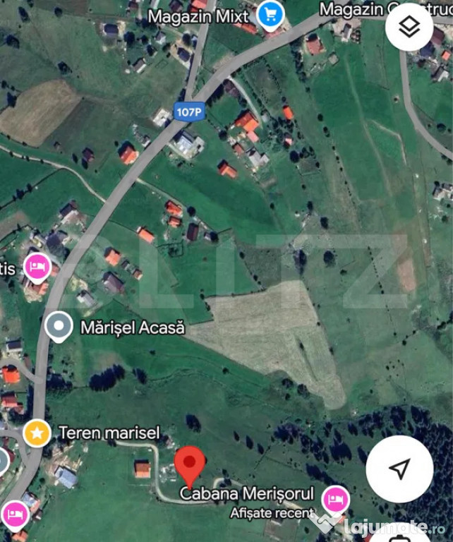 Teren de vânzare în Mărișel – 1539 mp, Intravilan, Zon