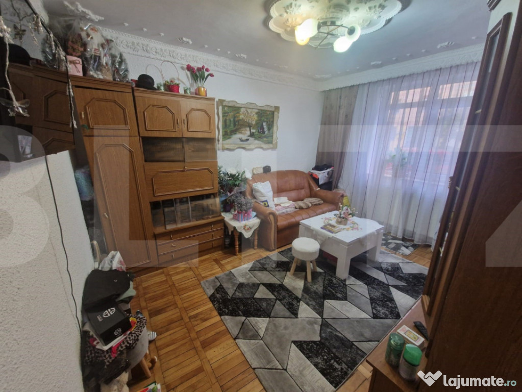 Aparatament de trei camere, decomandat, 56mp , zona Plevna,