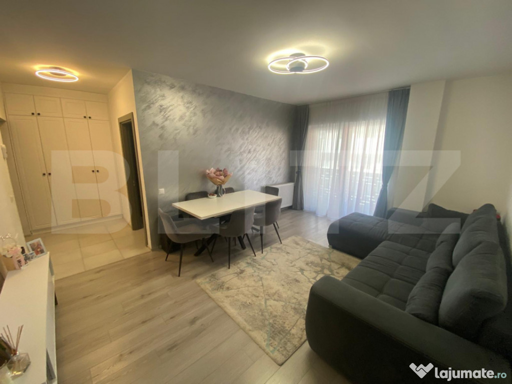 Apartament 2 camere, 48,81 mp + terasa 21 mp, la cheie, in B