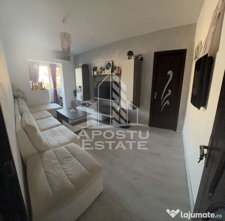 Apartament cu 2 camere, renovat,centrala proprie, zona Sa...