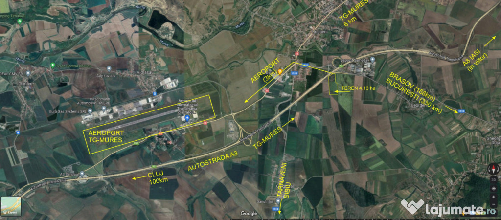 Oportunitate de investitie, teren extravilan 41.356 mp, Ungh