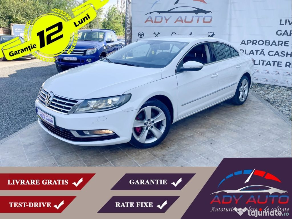 VW PASSAT CC . 2,0 TDI . Rate fixe cu avans ZERO . Garantie 12 luni