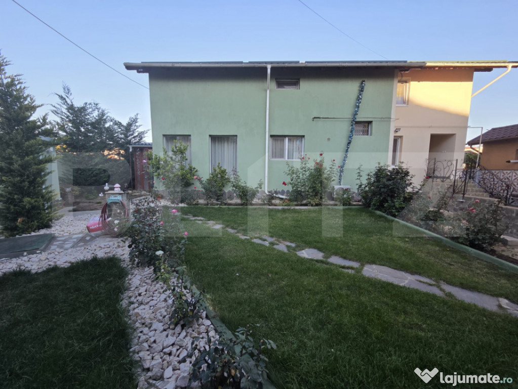 Vilă modernă 226 mp utili, curte amenajată 277 mp, garaj