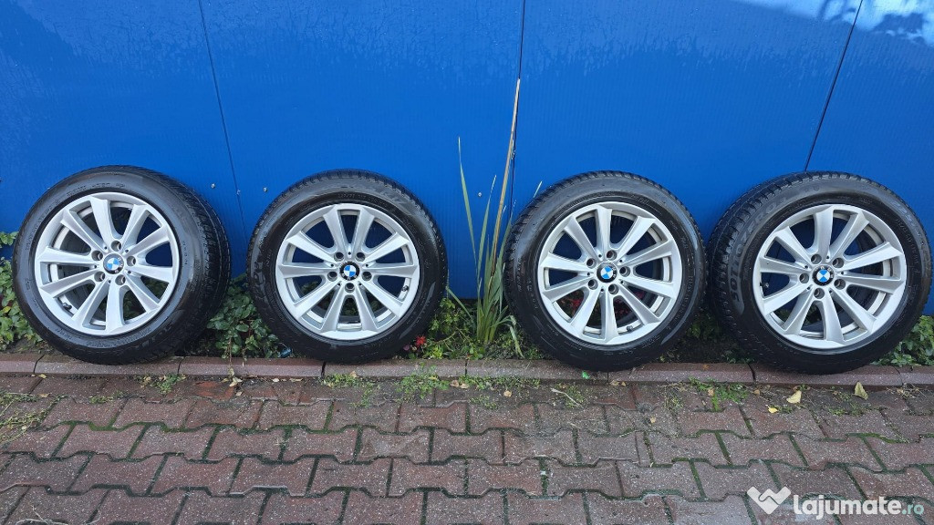 Jante BMW originale + cauciucuri de iarna Pirreli