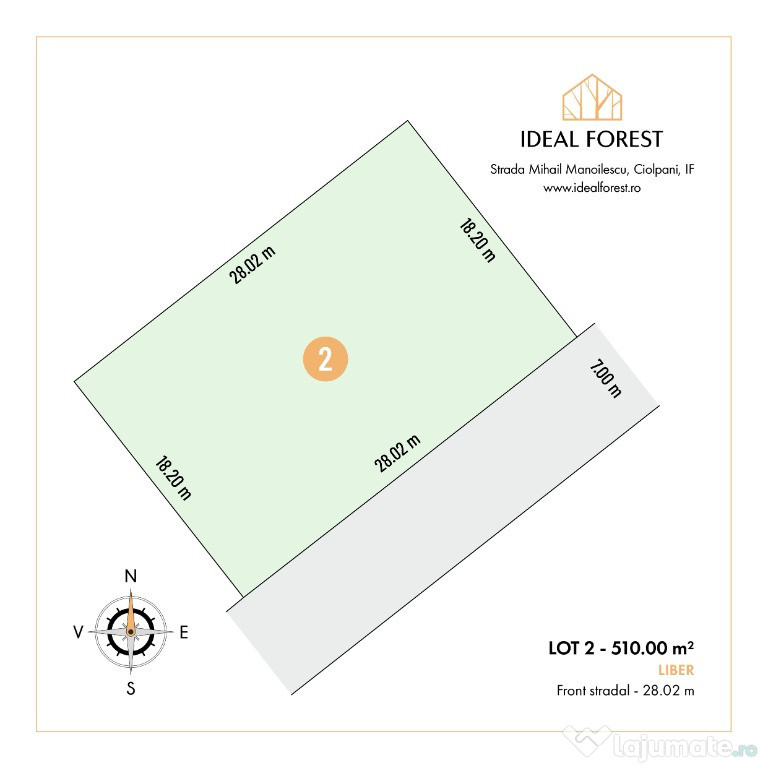 Lot de teren, Izvorani, Snagov! Deschidere la padure