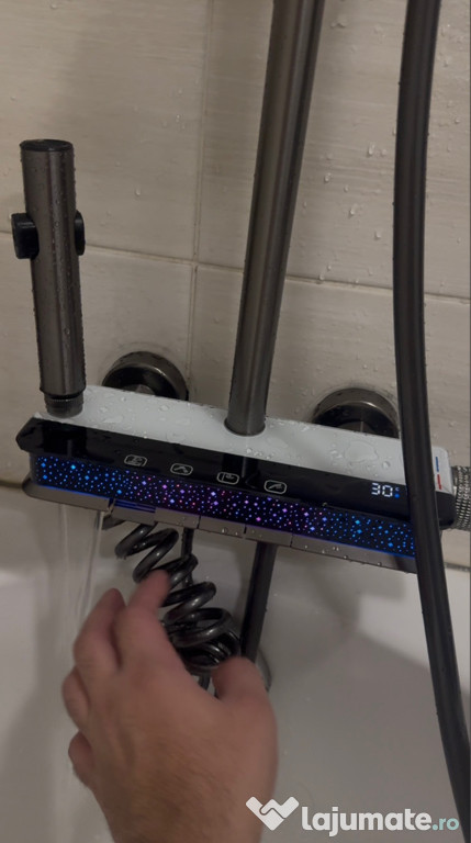 Baterie dus cu afisaj temperatura si display ambiental