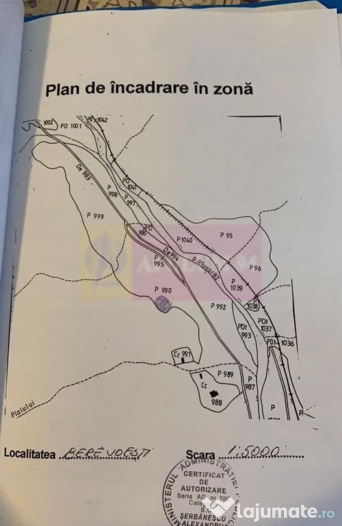 Berevoiesti / AG - teren 800 mp de vz in zona pensiunii P...