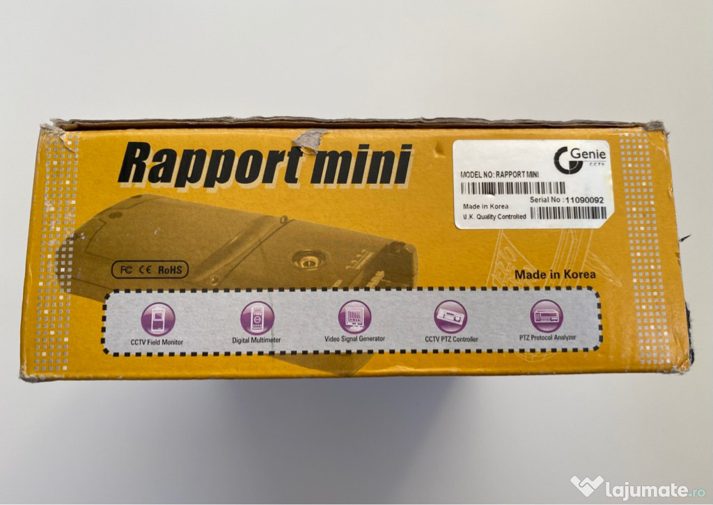 Tester Raport Mini CCTV pentru camere supraveghere