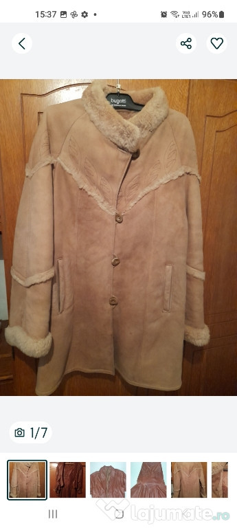 Cojoc și costum de piele naturala