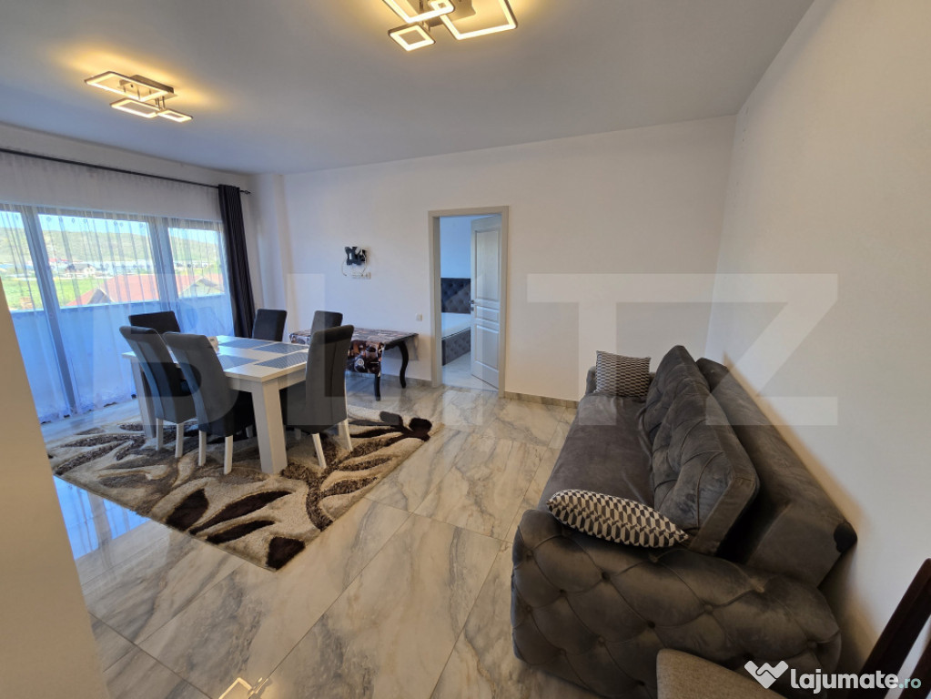 Apartament modern cu 3 camere, 2 bai, Apahida zona Primariei