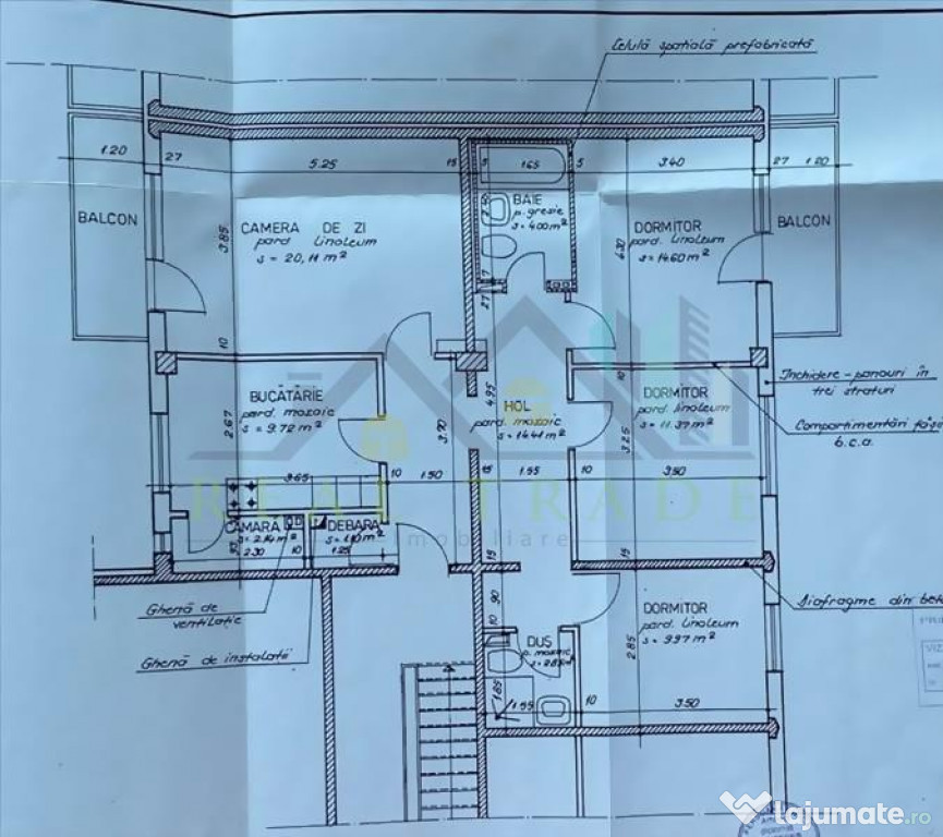 Apartament 4 camere structura mare Astra