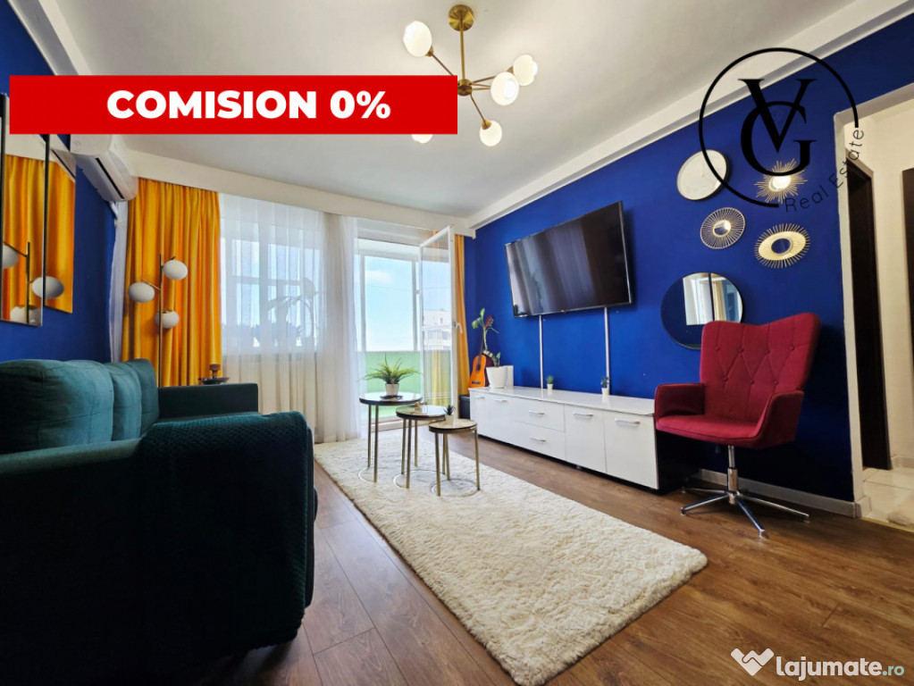 Apartament 2 camere | Vedere Panoramica catre mare | Centru