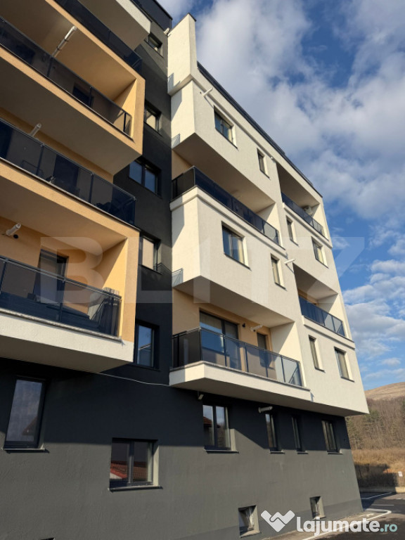 Apartament semidecomandat, 58.5 mp, incalzire in pardoseala,