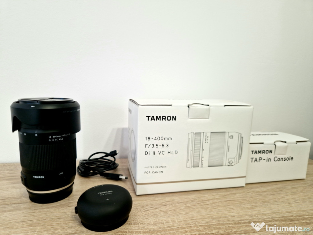 Tamron 18-400 mm pentru Canon ef + consola update software