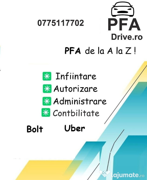???? Ofer servicii de contabilitate pentru PFA-uri care fac Uber și Bolt