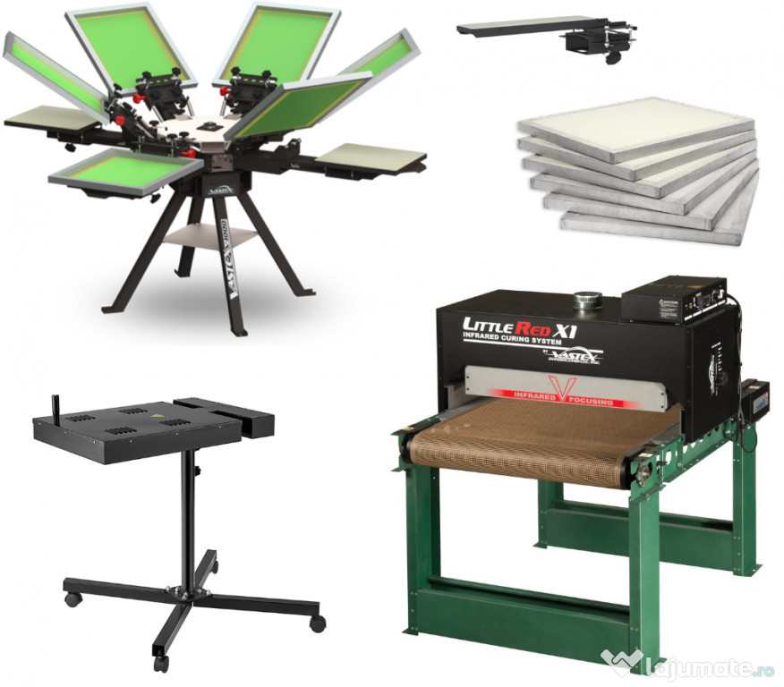 Carusel si cuptor NOI pentru atelier serigrafie, marca VASTEX! Ocazie!