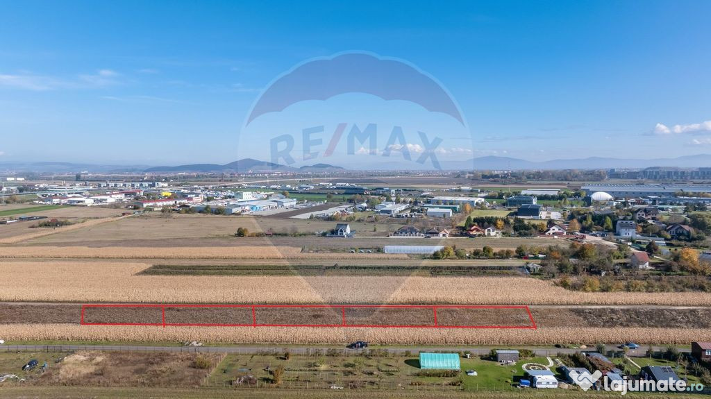 Teren Brasov -Strada Aron Pumnul, 520-1040-2600 mp, 5 loturi