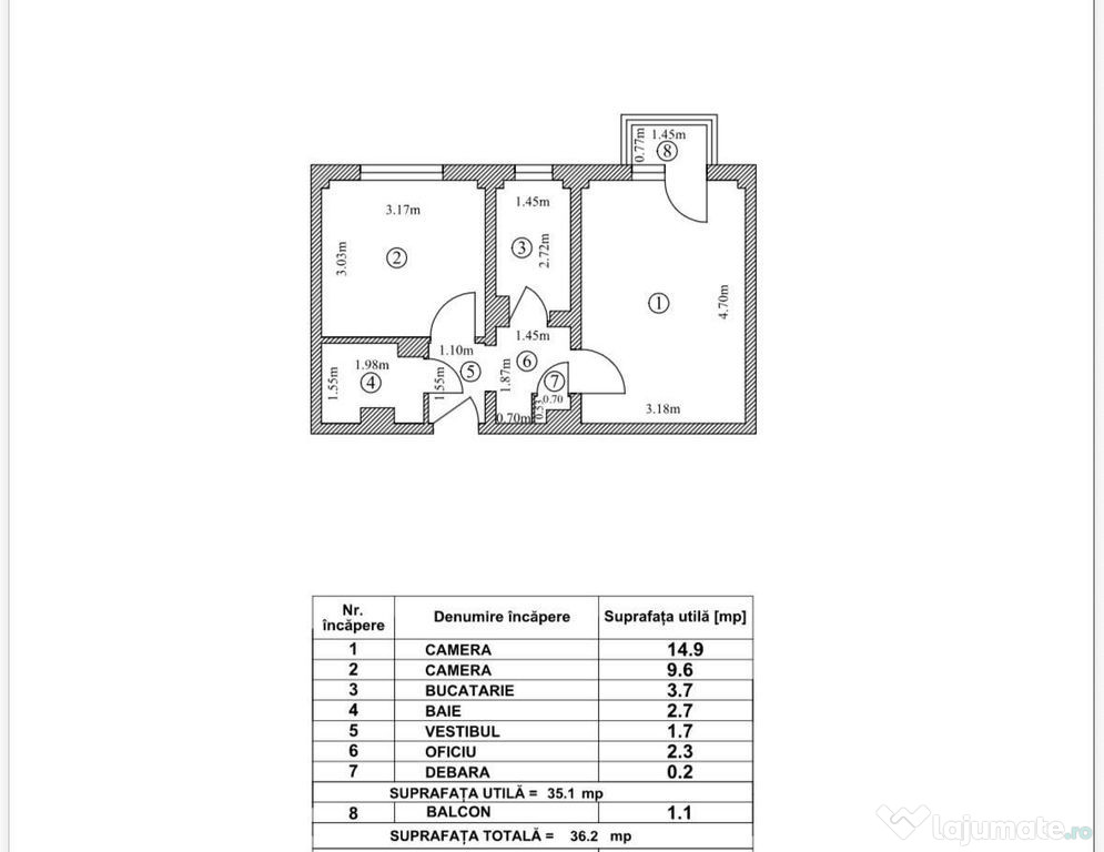 2 camere Straja/Resita