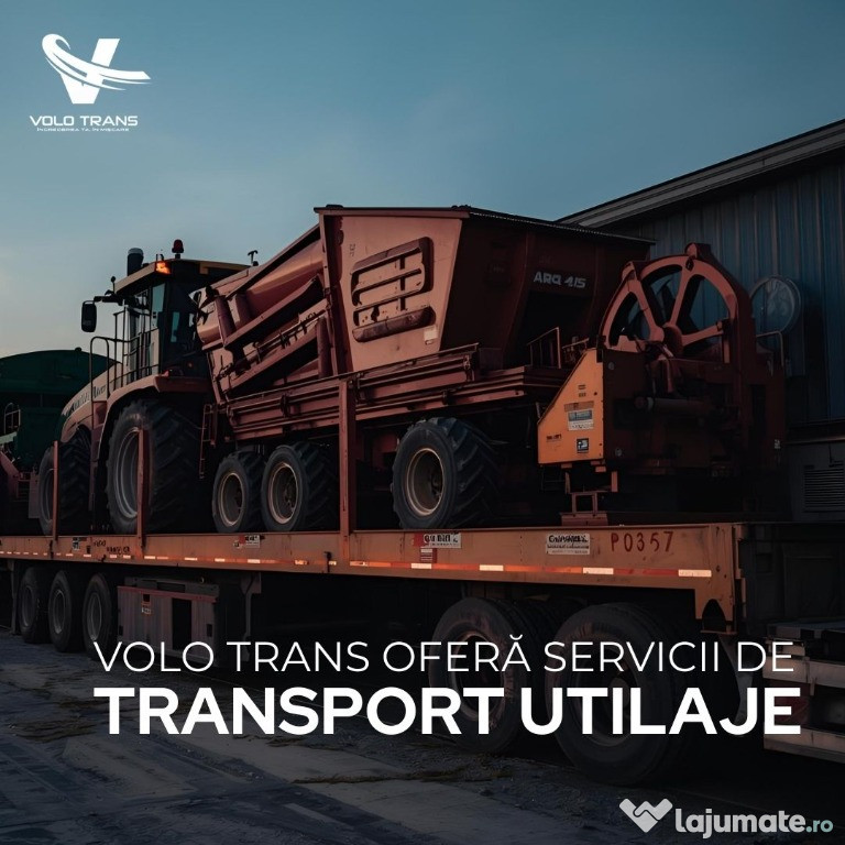 Servicii de transport utilaje