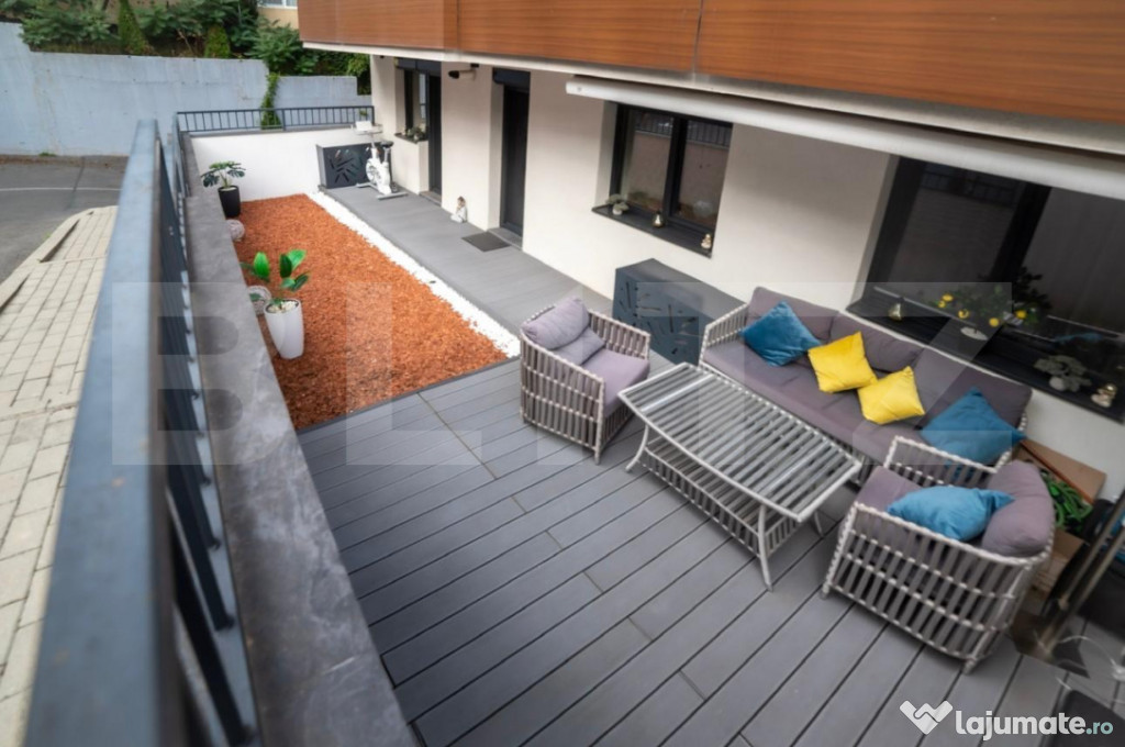 Apartament cu 3 camere, 60 mp cu terasa de 37 mp si parcare