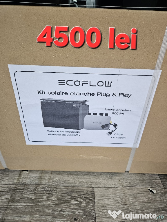 Baterie ecoflow Life PO4 sigilata deb2016 wh + Powerstream