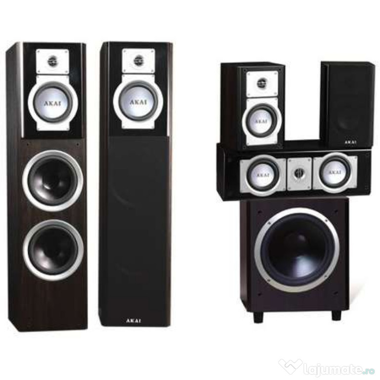 Boxe akai 5.1 cu amplificator