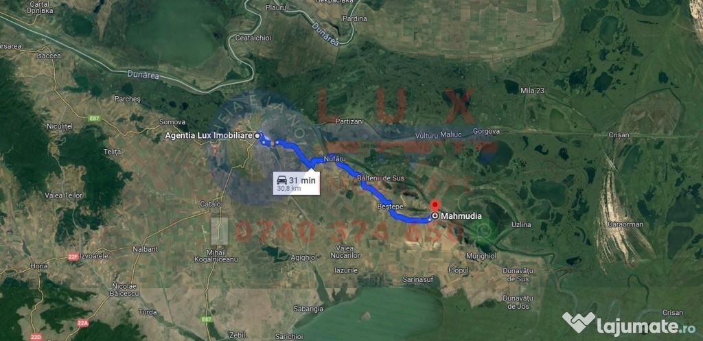 ID 7899 Teren intravilan – DELTA DUNARII – COMUNA MAHMUDIA