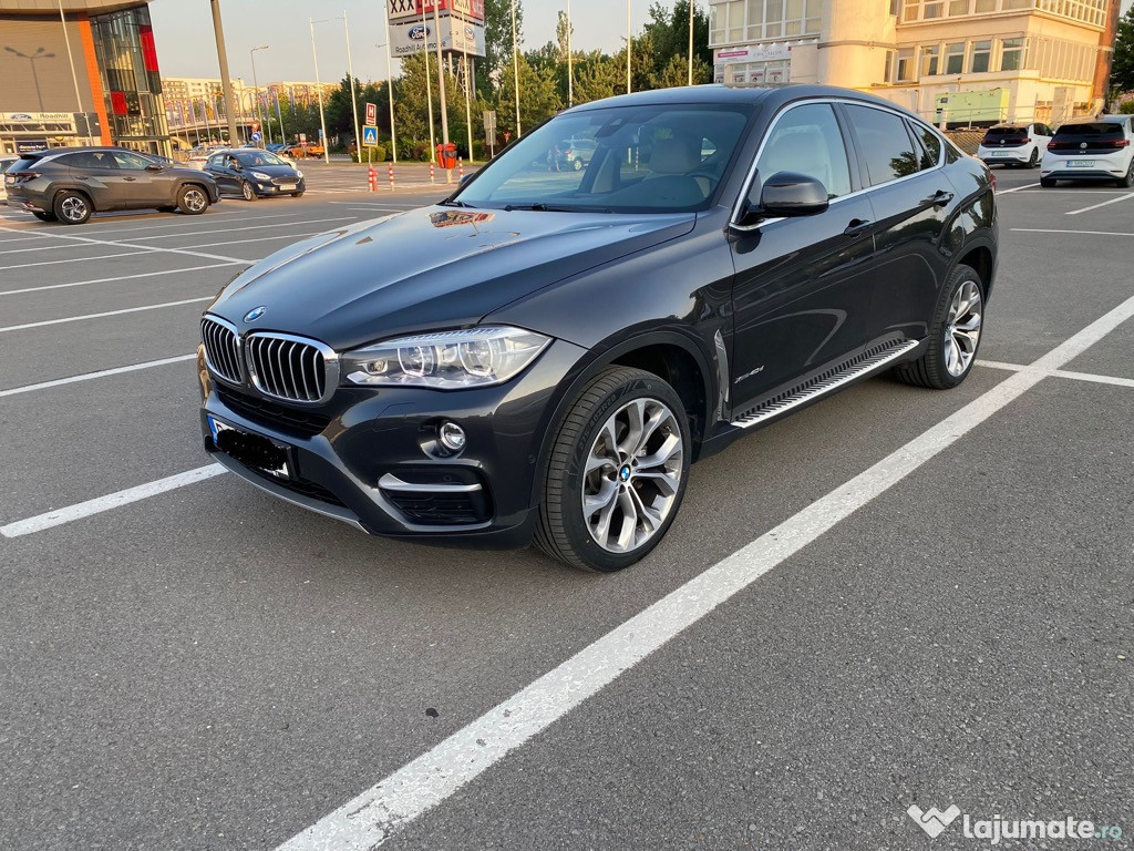 Bmw X6 Cump din România, 85.000Km, 313Cp, Piele 2 culori, Soft close