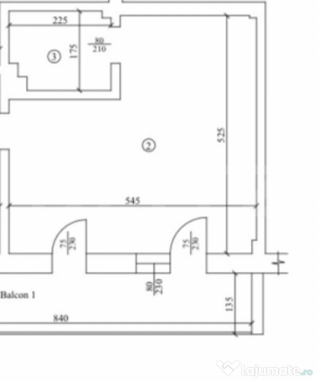 Garsoniera, open space, 35 mp, Cartier Veteranilor - zona Pa
