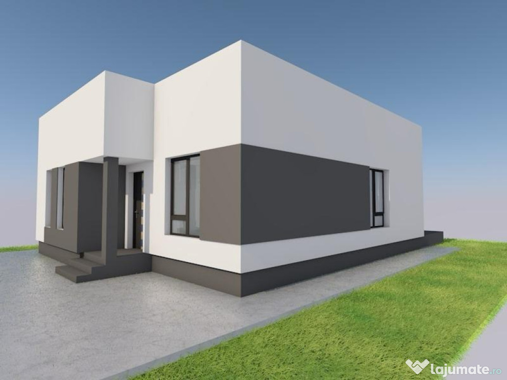 Casa individuala parter || 4 camere 2 bai || teren 307mp