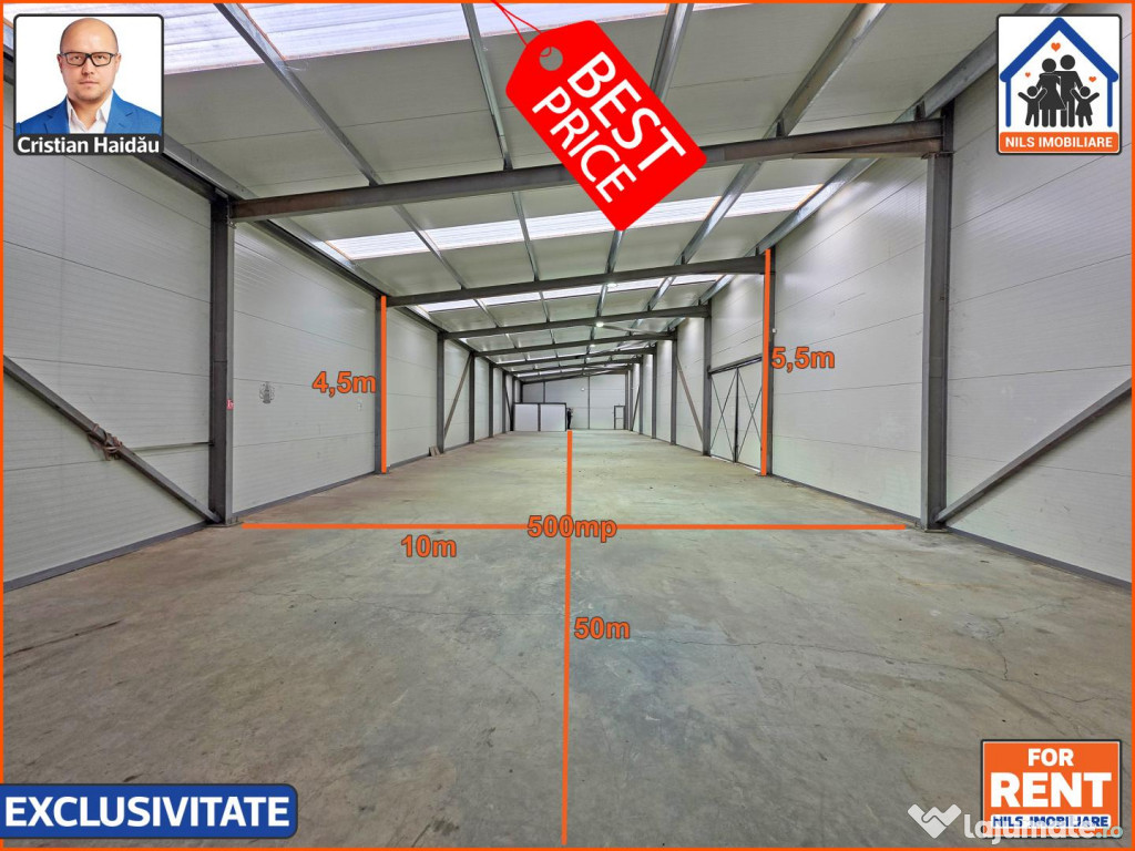 2 x Hala 500mp | 3,2e/mp! | E85 si Macului | Afumati IF