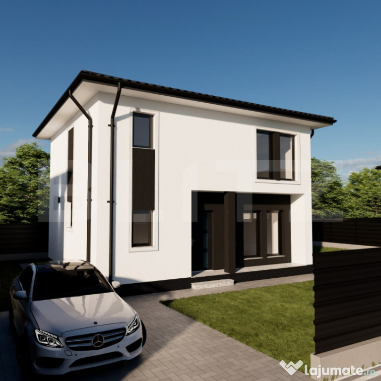 Casa moderna , materiale premium ,150 mp construiti , zona