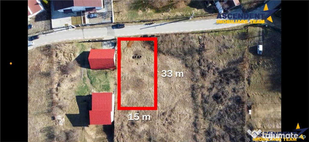 FILM!Teren intravilan, construibil in Valea Iubirii pe 500 m