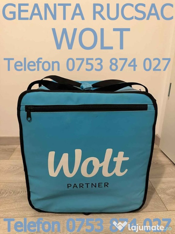 Geanta Wolt rucsac Livrari izoterm genti transport alimente si bauturi