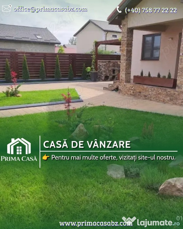 Vila constructie 2019 ~ zona Rm. Sarat/BZ ~ la cheie ~ Pret: 250.000€