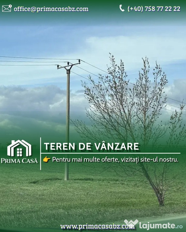 Oportunitate de investitie ~ teren in apropiere de A7 ~ 20.000mp