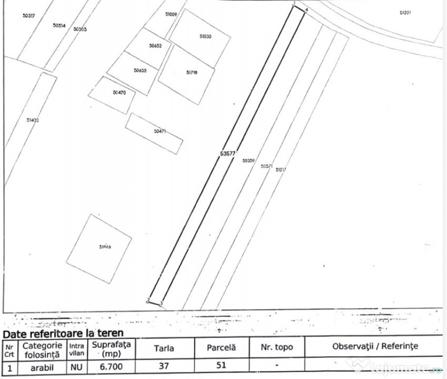 Teren Fizesu Gherlii 6700 mp
