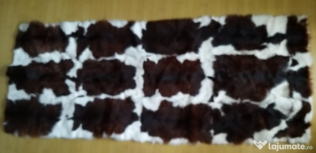 Covor blana iepure piele original