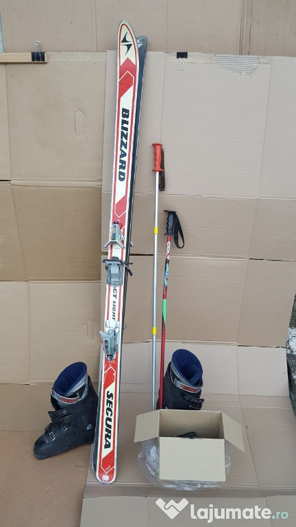 Schiuri Blizzard Secura 175 cm + clapari Tecnica + bete si accesorii