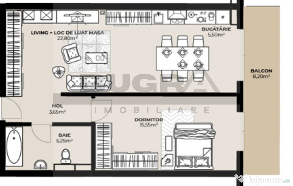 Apartament 2 camere, bloc nou, semifinisat, zona Kaufland