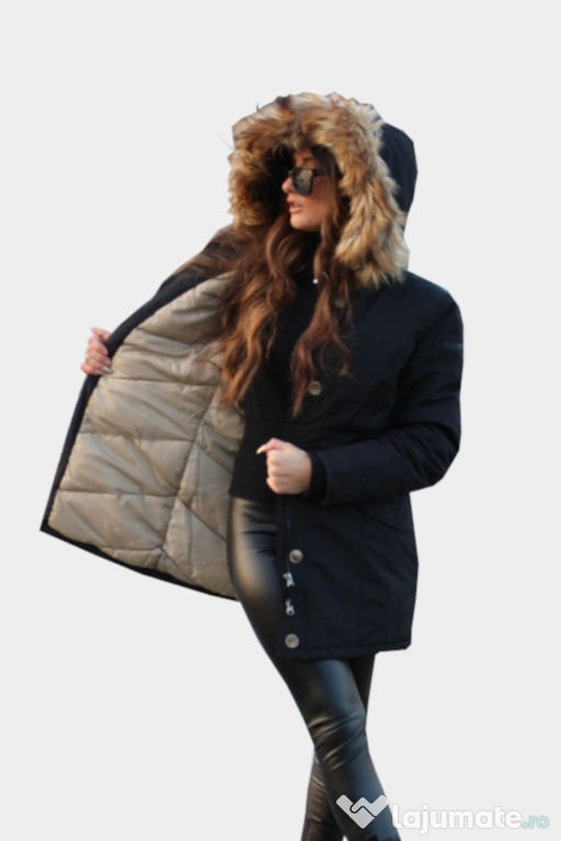 Vand Parka Dama, OCEAN PACIFIC, OPDAI18R34, Regular Fit, Bleumarin, L