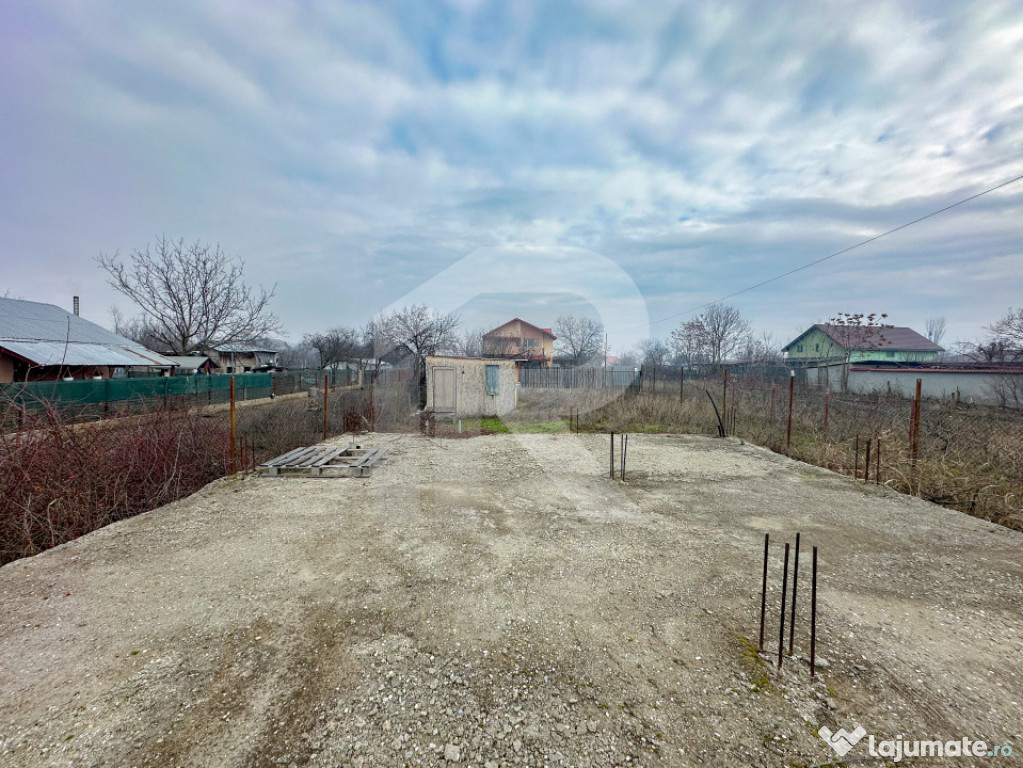 Mihăilești - teren împrejmuit 401mp, cu puț, COMISION 0