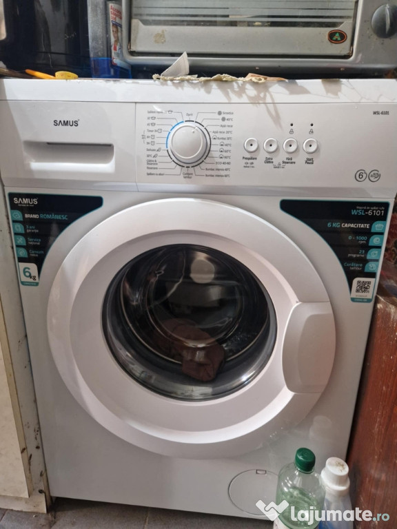 Vând mașina de spălat Samus 6 kg