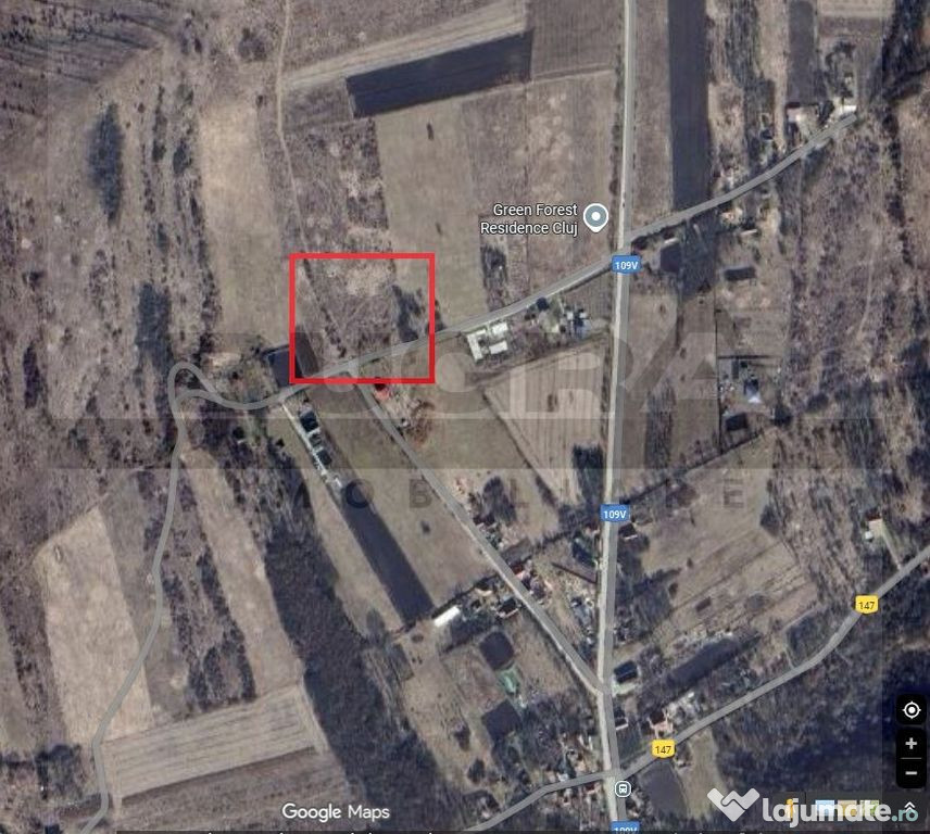 Teren intravilan, 3800 mp, parcelabil, comuna Chinteni