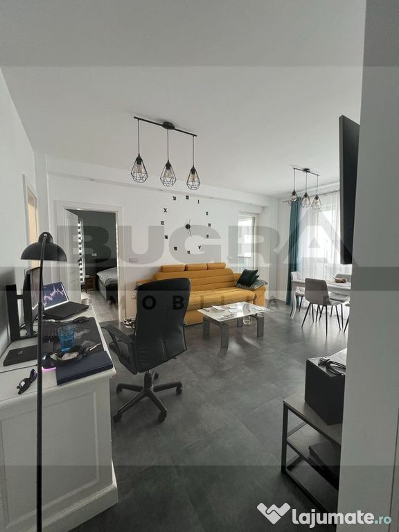 Apartament de 2 camere, modern, 60mp, parcare, zona Vivo