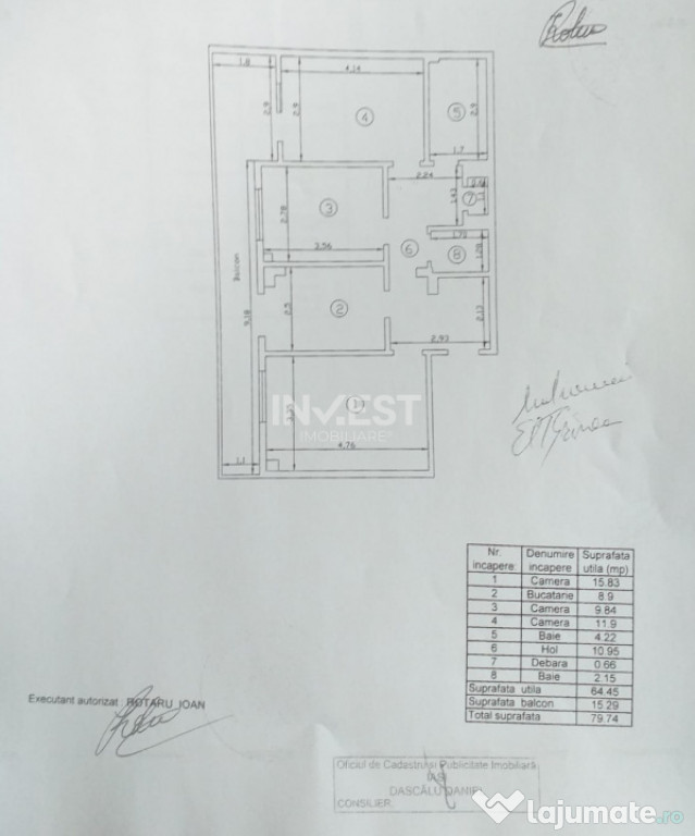 Apartament spațios de 3 camere, 79 mp, etaj 1, zona Canta,