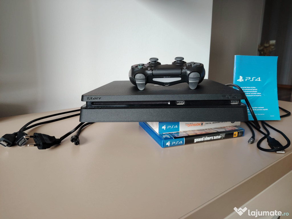Consola PlayStation 4 Black 500Gb Slim (f. putin folosita, ca noua)