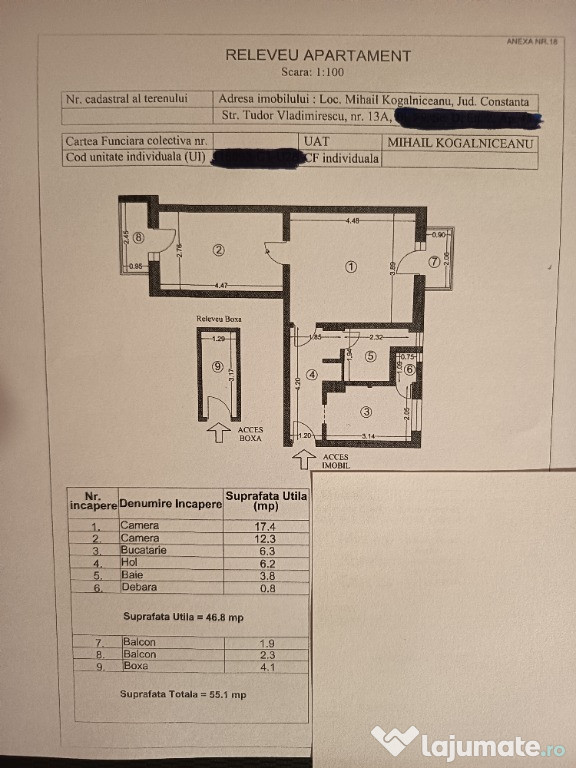 Apartament 2camere semidecomandat