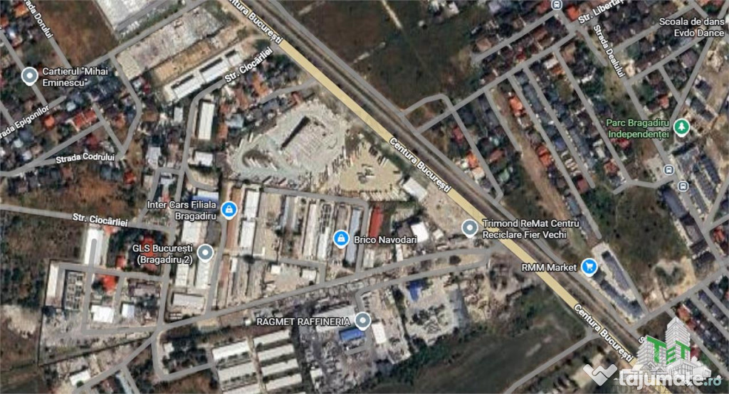 Teren intravilan 7500 mp cu iesire la centura capitalei in l
