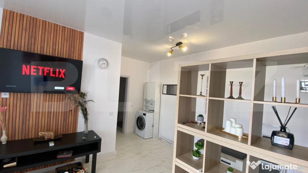 Apartament de 2 camere, Curte, Ac, Centrala, Parcare, Zona M